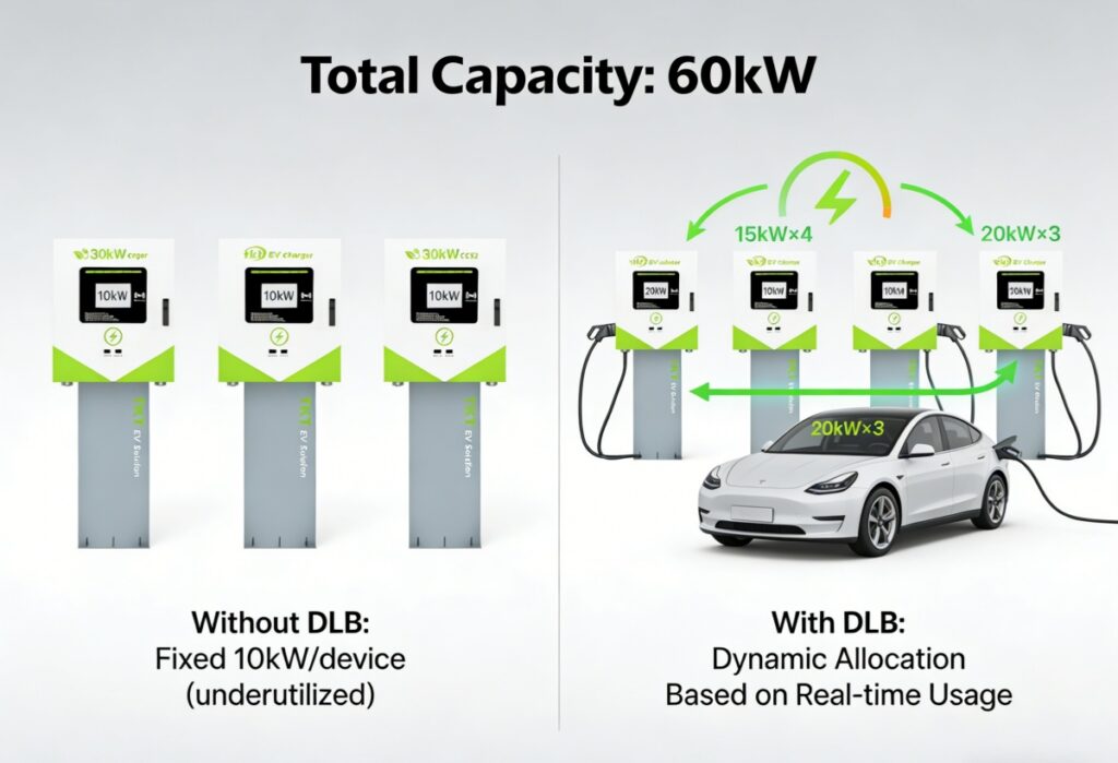 Dynamic Load Balancing EV charger