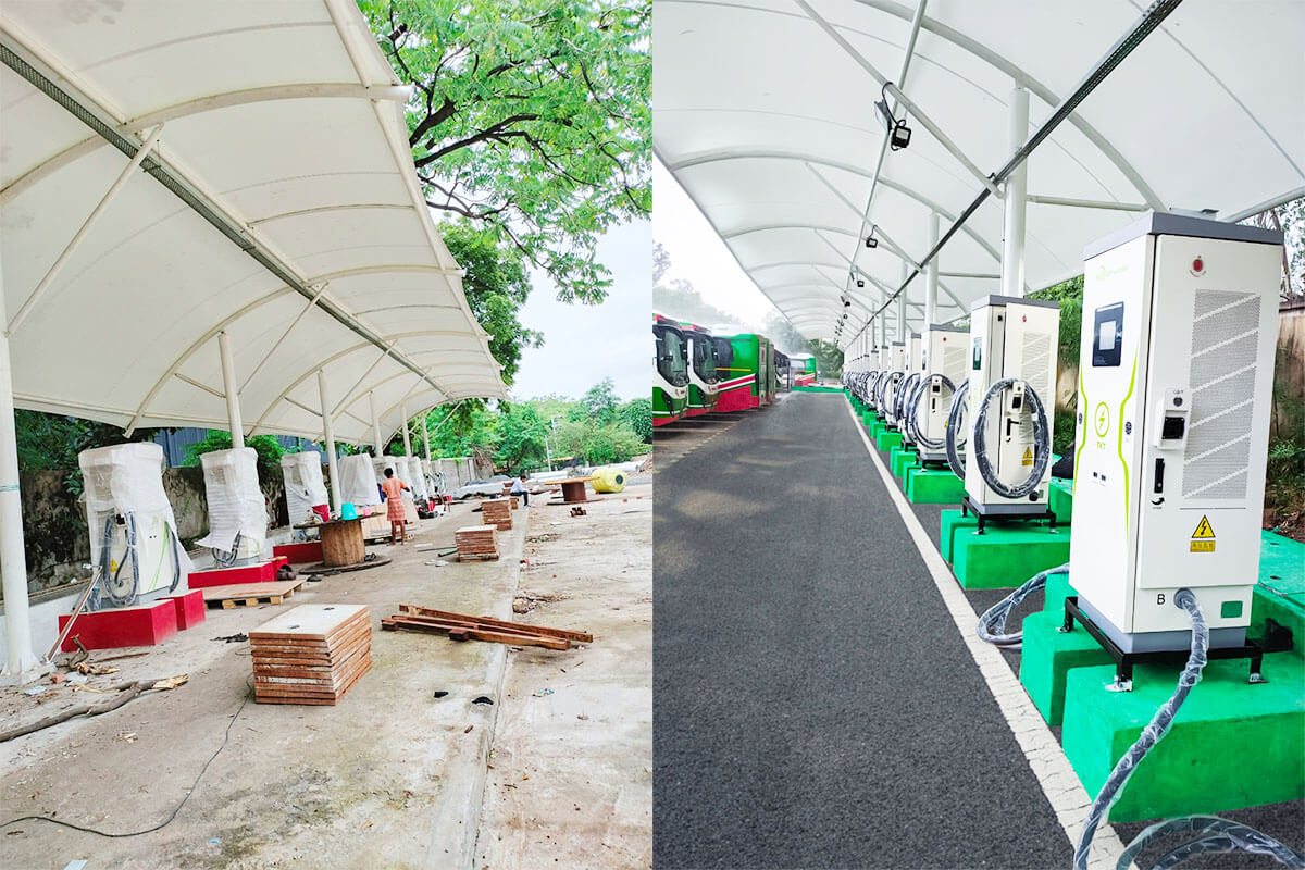 TKT Provides Electric Bus Charging Stations for Olectra