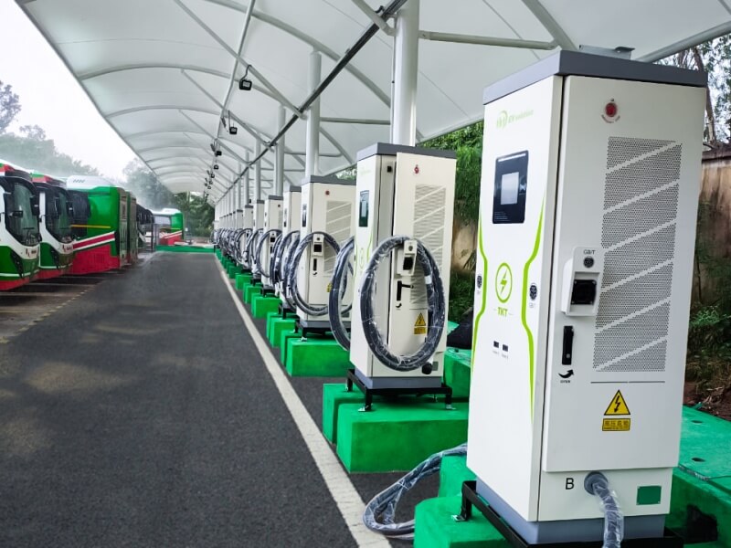 E-bus charging station